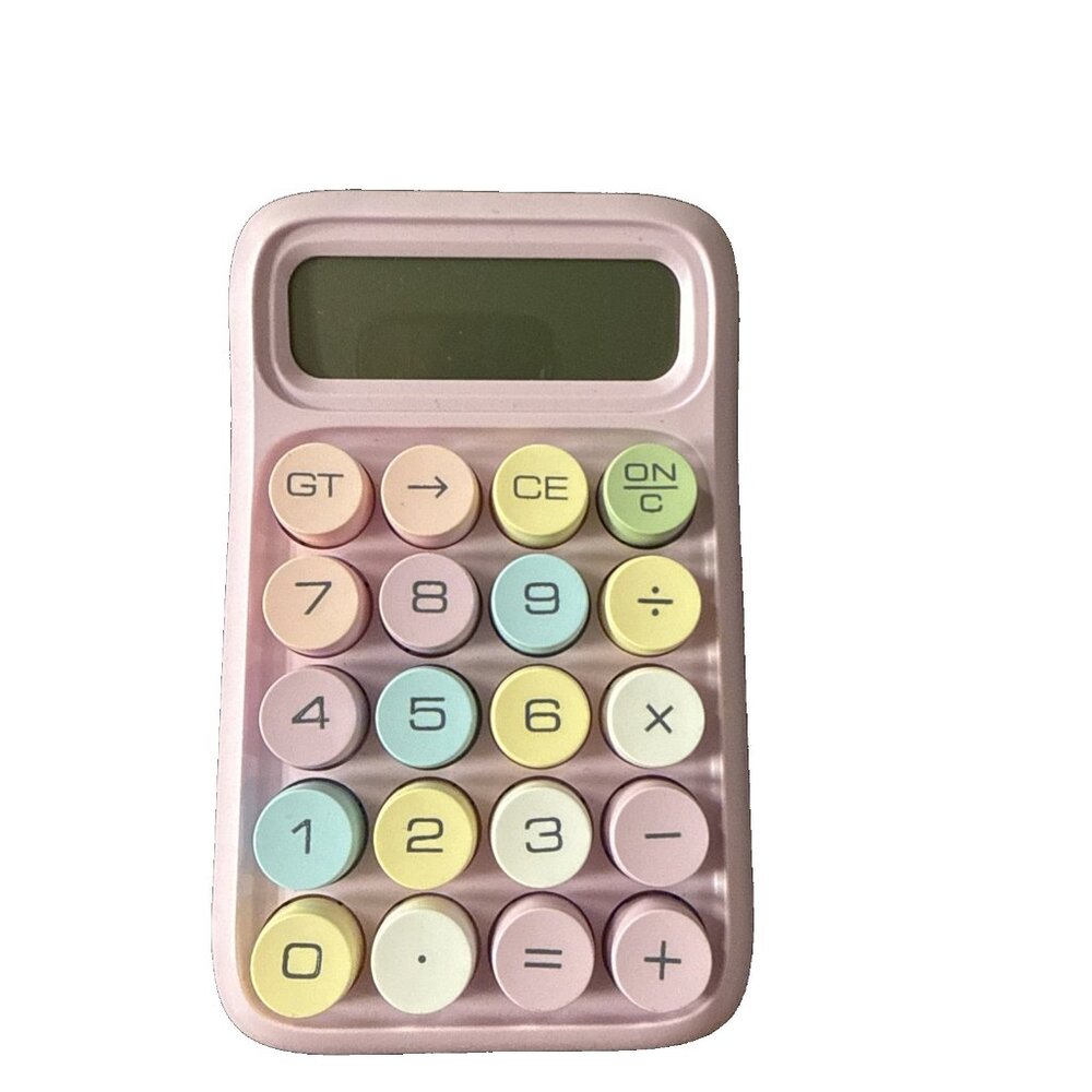 Pastel Calculator with Large Buttons
